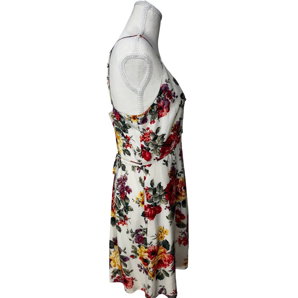 Abercrombie Floral Sundress Peony Boho Poetcore Bloomcore Pockets Medium Dress - Picture 8 of 16